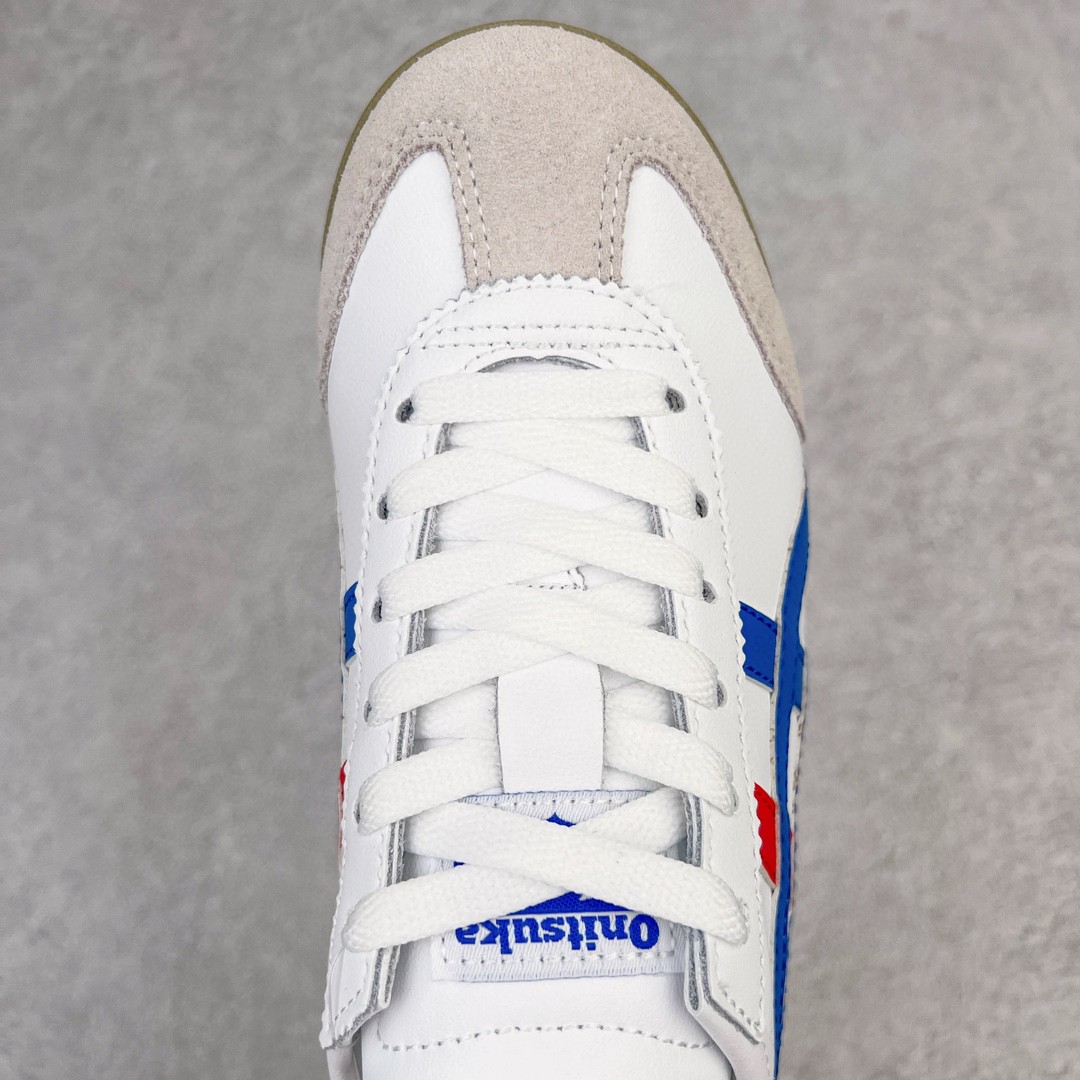 Onitsuka Tiger 鬼家虎 MEXICO 66 低筒 休闲鞋 跑步鞋 板鞋 白蓝红 DL408-0146