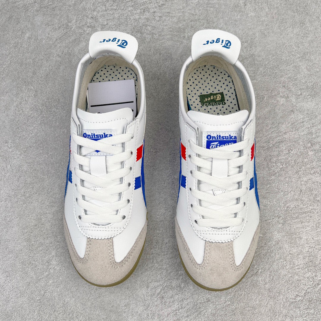 Onitsuka Tiger 鬼家虎 MEXICO 66 低筒 休闲鞋 跑步鞋 板鞋 白蓝红 DL408-0146
