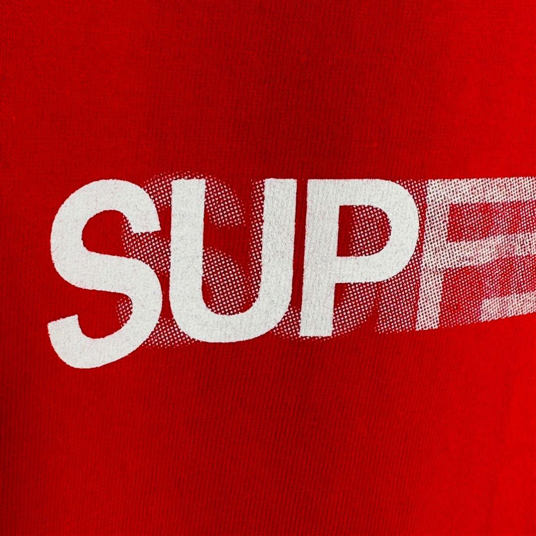 Supreme SS23 WEEK18 MOTION LOGO TEE 幻影 Logo 圆领 短袖 T 恤 男女同款 红色 SUP-SS23-273