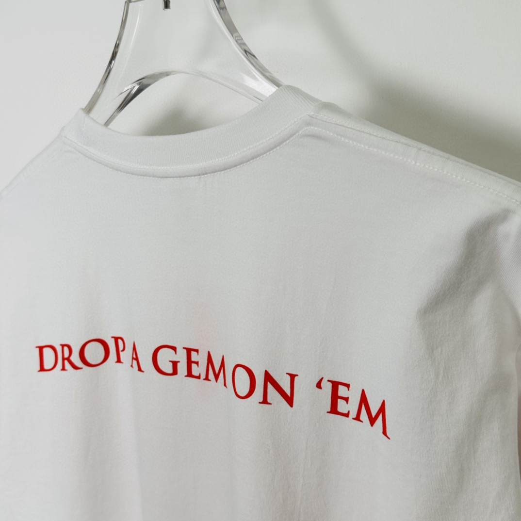 Supreme SS23WEEK18 MOBB DEEP DRAGON TEE 字母卡通动漫印花 短袖 T 恤 男女同款 黑色 白色 SUP-SS23-280 