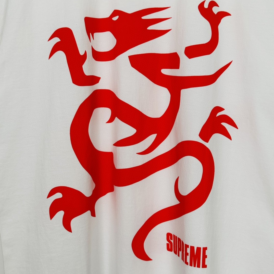 Supreme SS23WEEK18 MOBB DEEP DRAGON TEE 字母卡通动漫印花 短袖 T 恤 男女同款 黑色 白色 SUP-SS23-280 