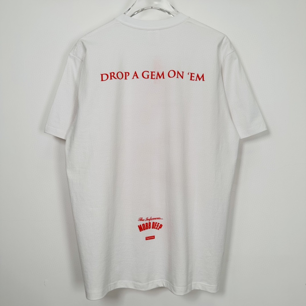 Supreme SS23WEEK18 MOBB DEEP DRAGON TEE 字母卡通动漫印花 短袖 T 恤 男女同款 黑色 白色 SUP-SS23-280 