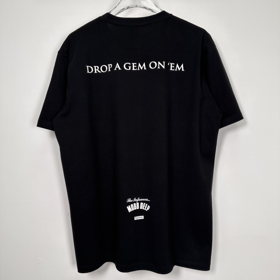 Supreme SS23WEEK18 MOBB DEEP DRAGON TEE 字母卡通动漫印花 短袖 T 恤 男女同款 黑色 白色 SUP-SS23-280 