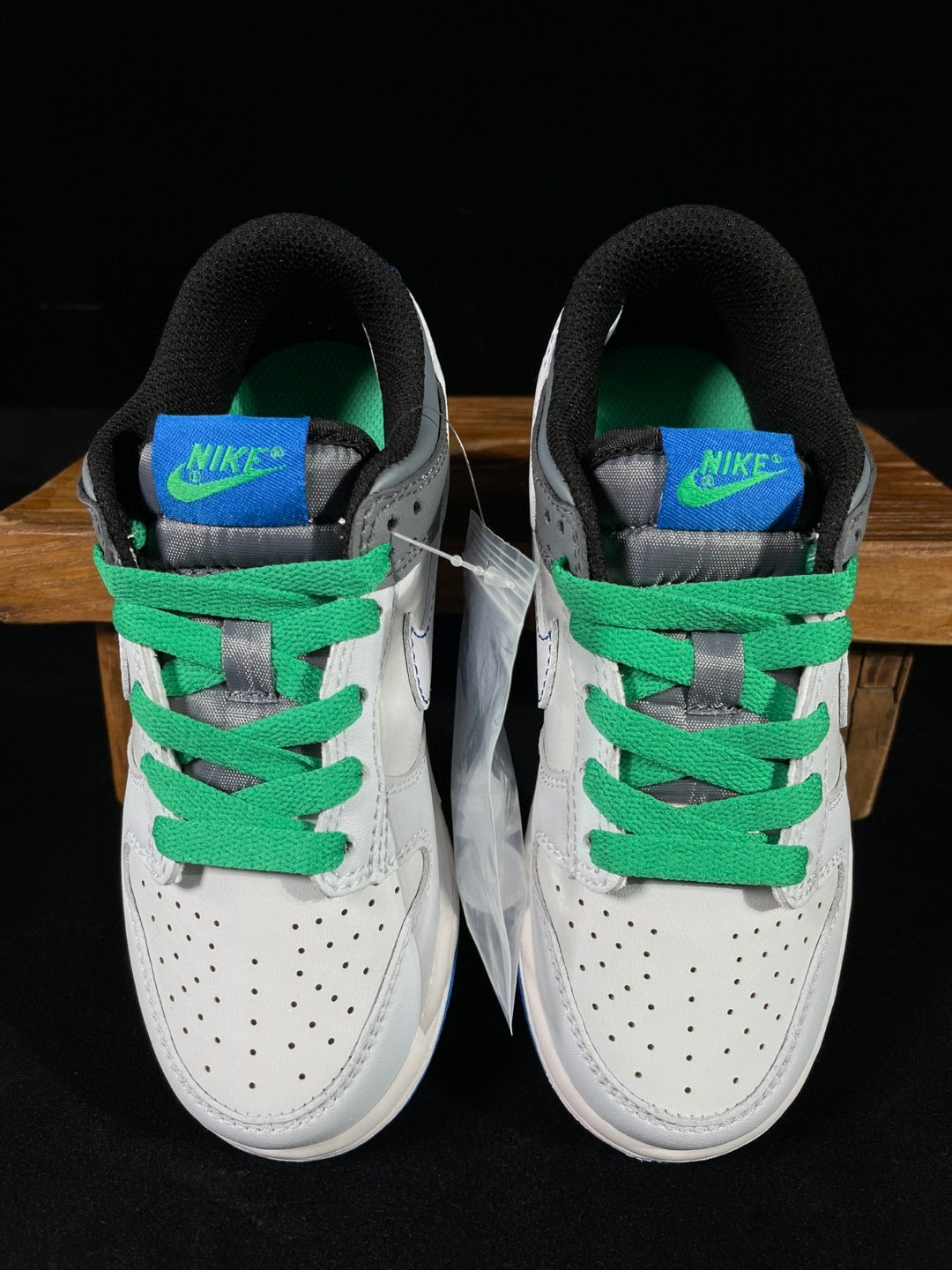童鞋 Dunk Low 复古休闲 板鞋 中童鞋 灰蓝 DH9756-004