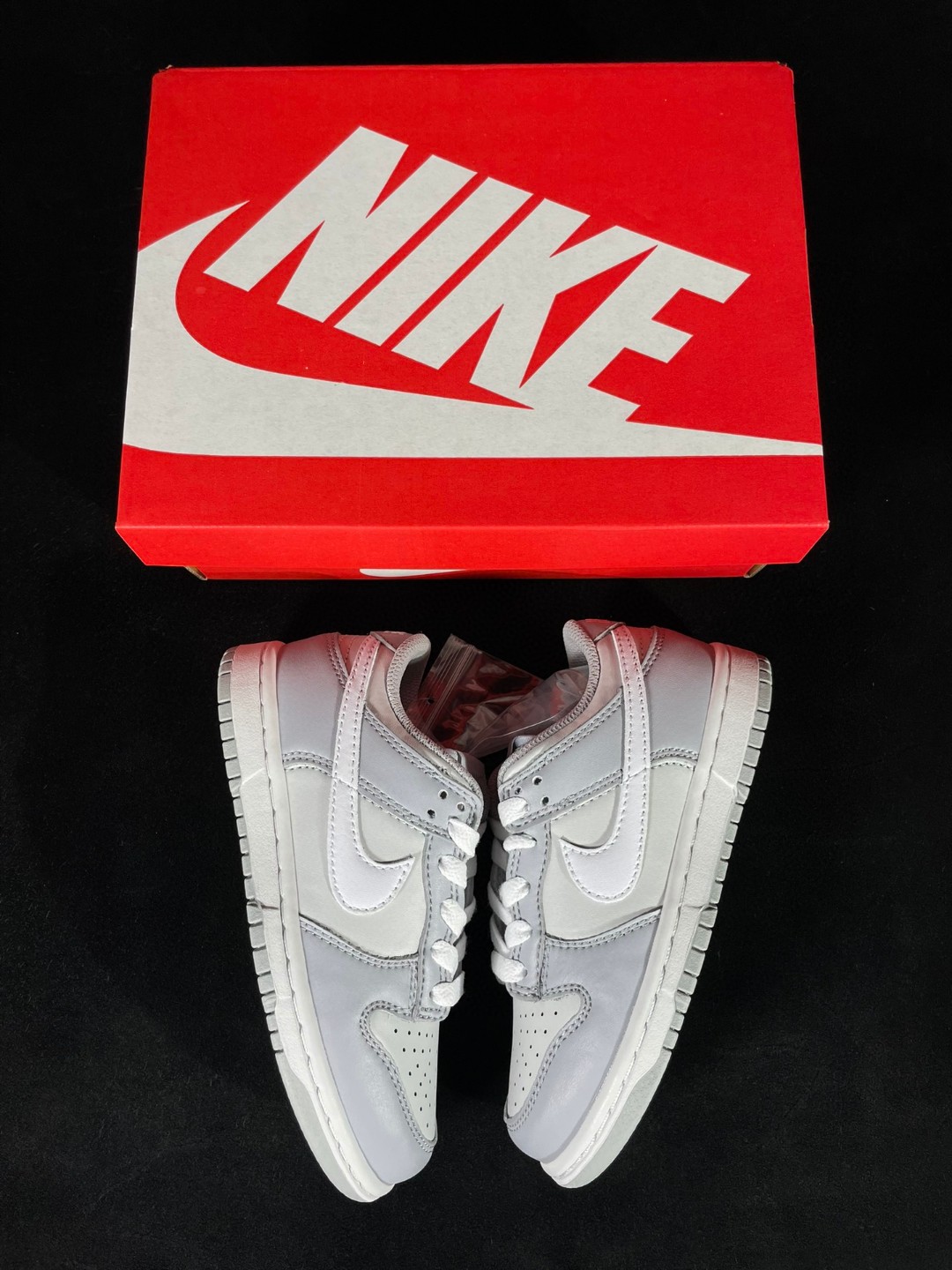 童鞋 Dunk Low Grey 复古休闲 板鞋 中童鞋 灰白 DH9756-001