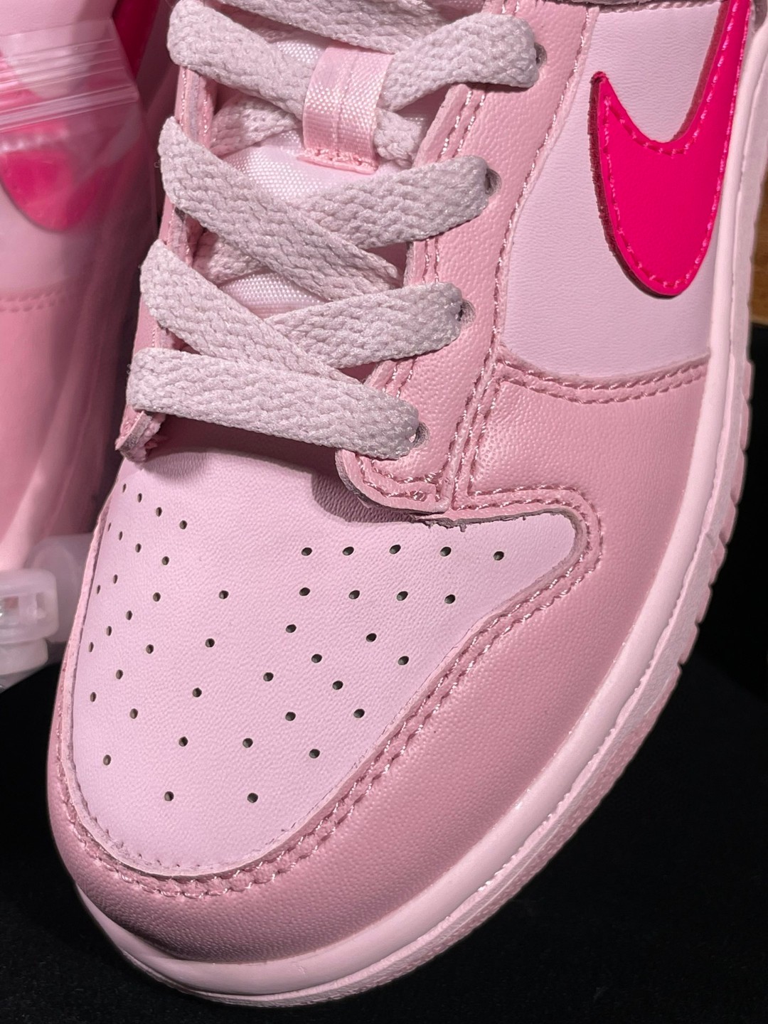 童鞋 Dunk Low Triple Pink 复古休闲 板鞋 中童鞋 粉色 DH9756-600