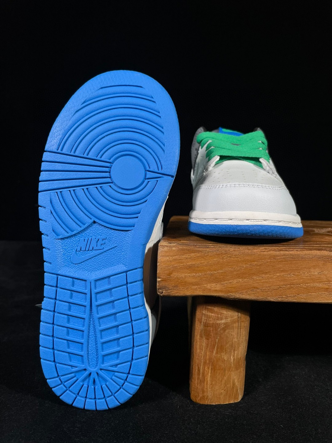 童鞋 Dunk Low 复古休闲 板鞋 中童鞋 灰蓝 DH9756-004