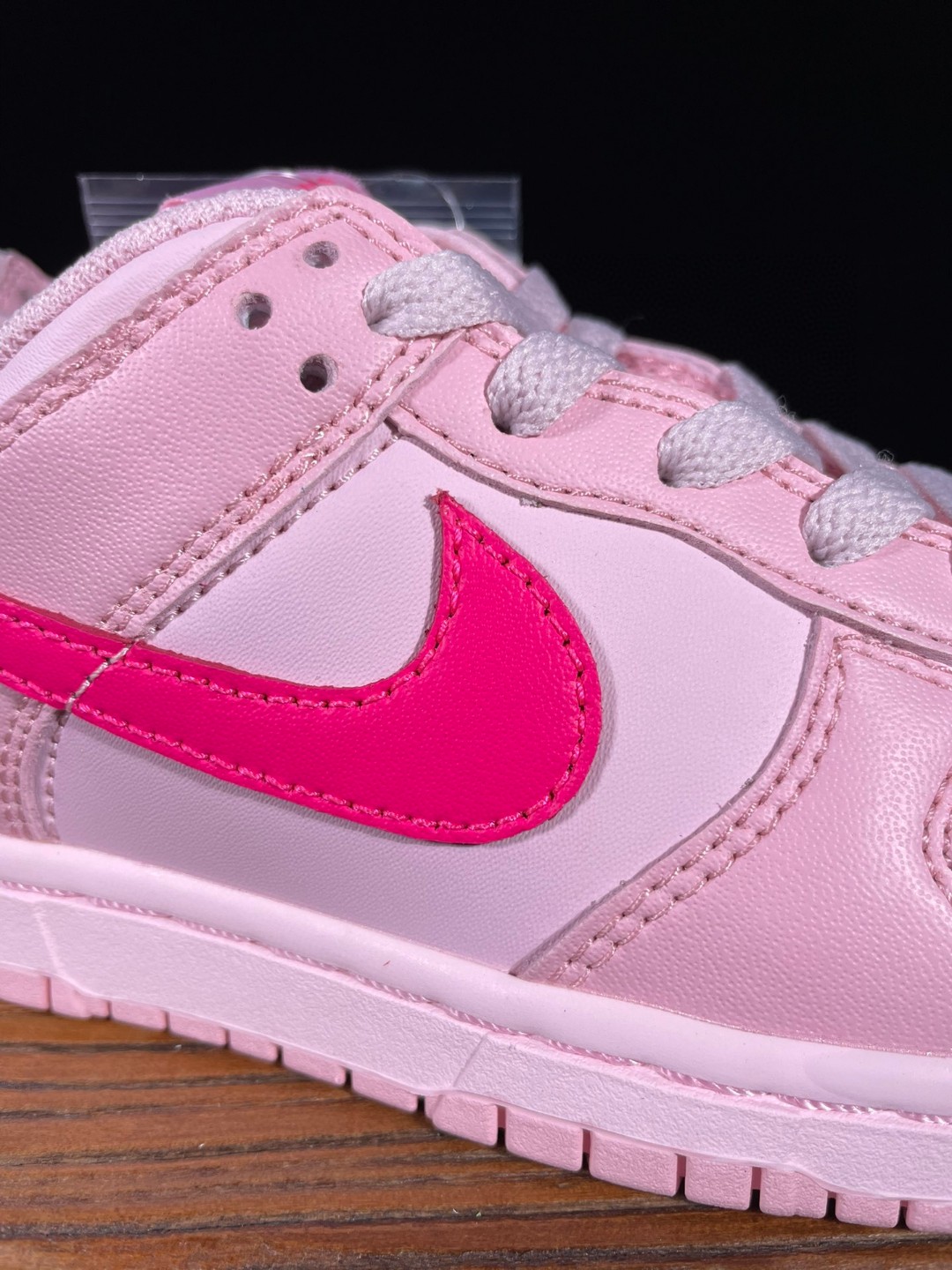 童鞋 Dunk Low Triple Pink 复古休闲 板鞋 中童鞋 粉色 DH9756-600