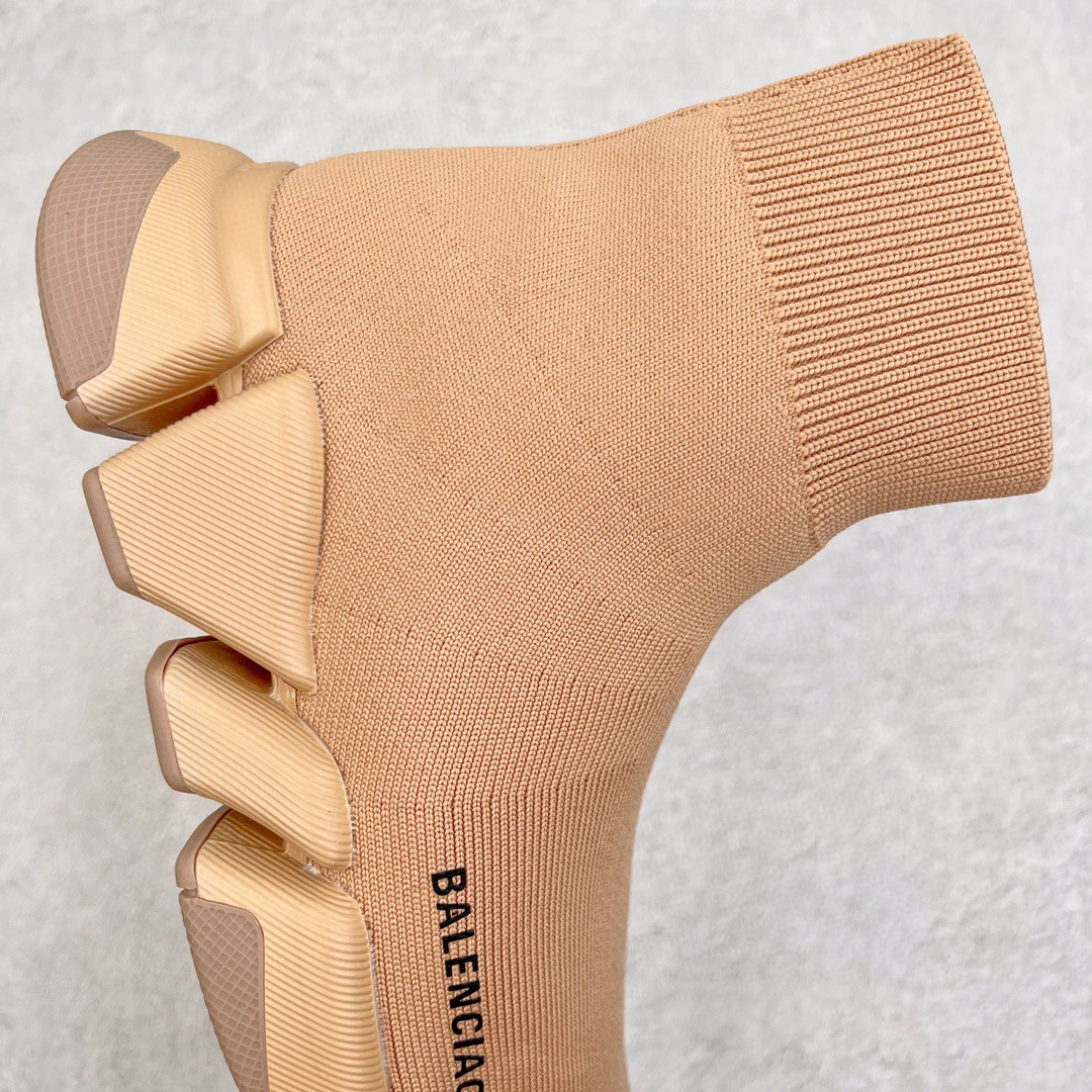 Balenciaga 巴黎世家 Speed 2.0 高筒 袜子鞋 运动鞋 休闲鞋 米色 617196W2DB19710