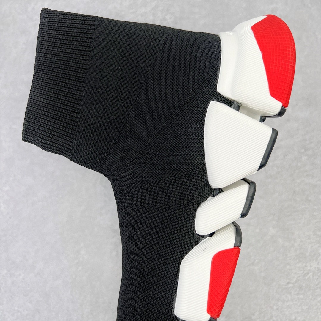 Balenciaga 巴黎世家 Speed 2.0 高筒 袜子鞋 运动鞋 休闲鞋 黑红 654020W2DI21096