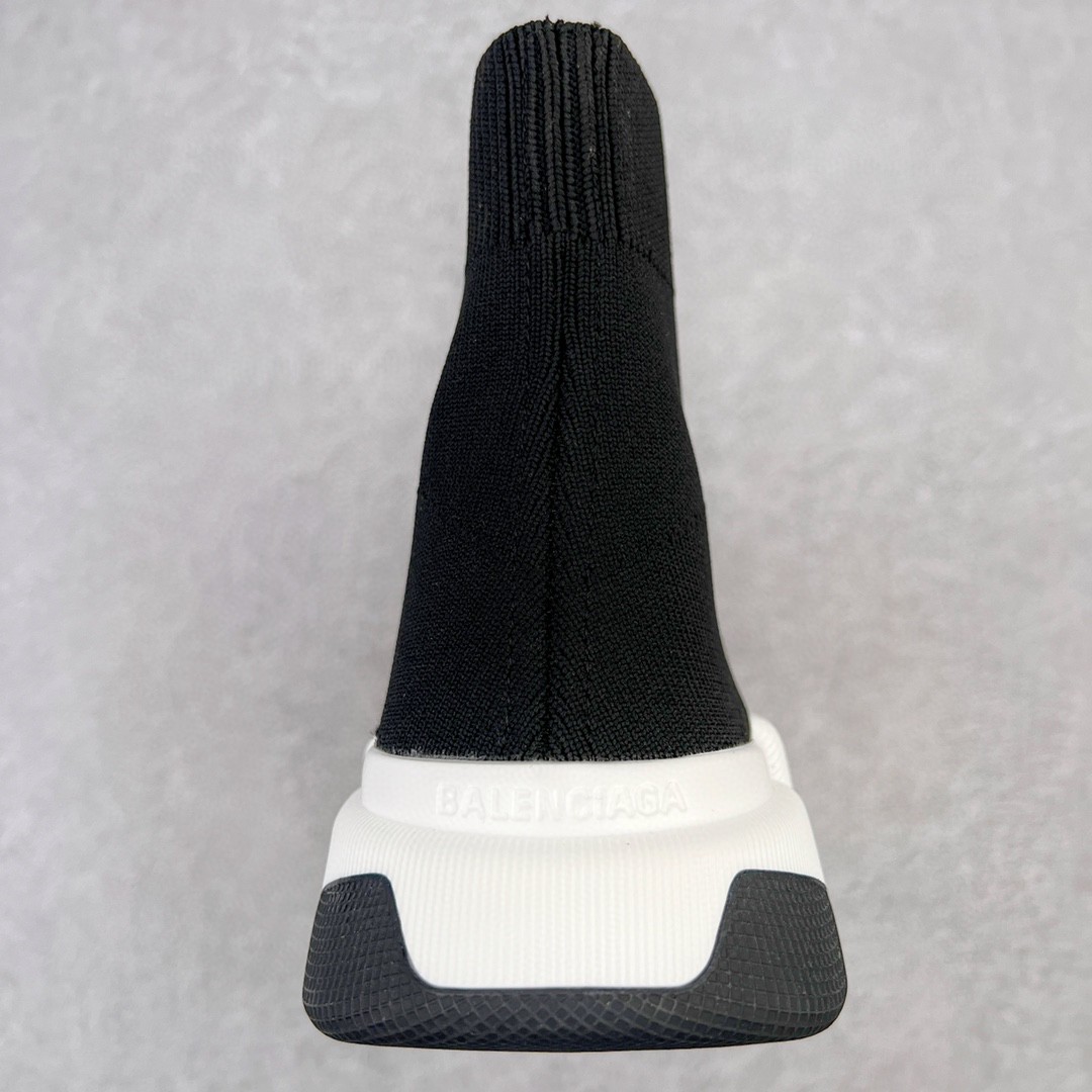 Balenciaga 巴黎世家 Speed 2.0 高筒 袜子鞋 运动鞋 休闲鞋 黑白 617239W17021015