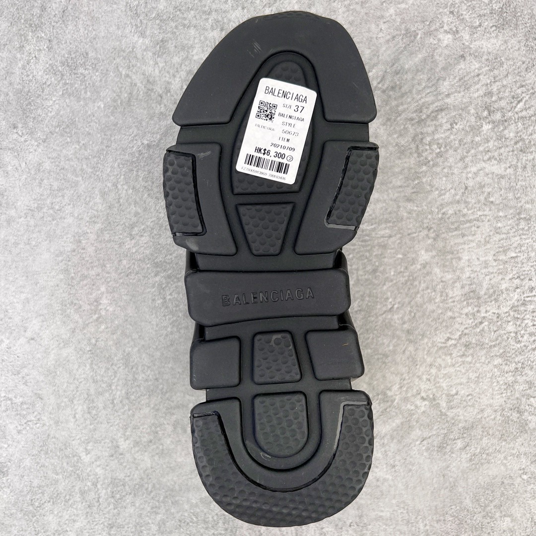 Balenciaga 巴黎世家 Speed 1.0 Clear 高筒 袜子鞋 运动鞋 休闲鞋 纯黑色 587280W2DB11013