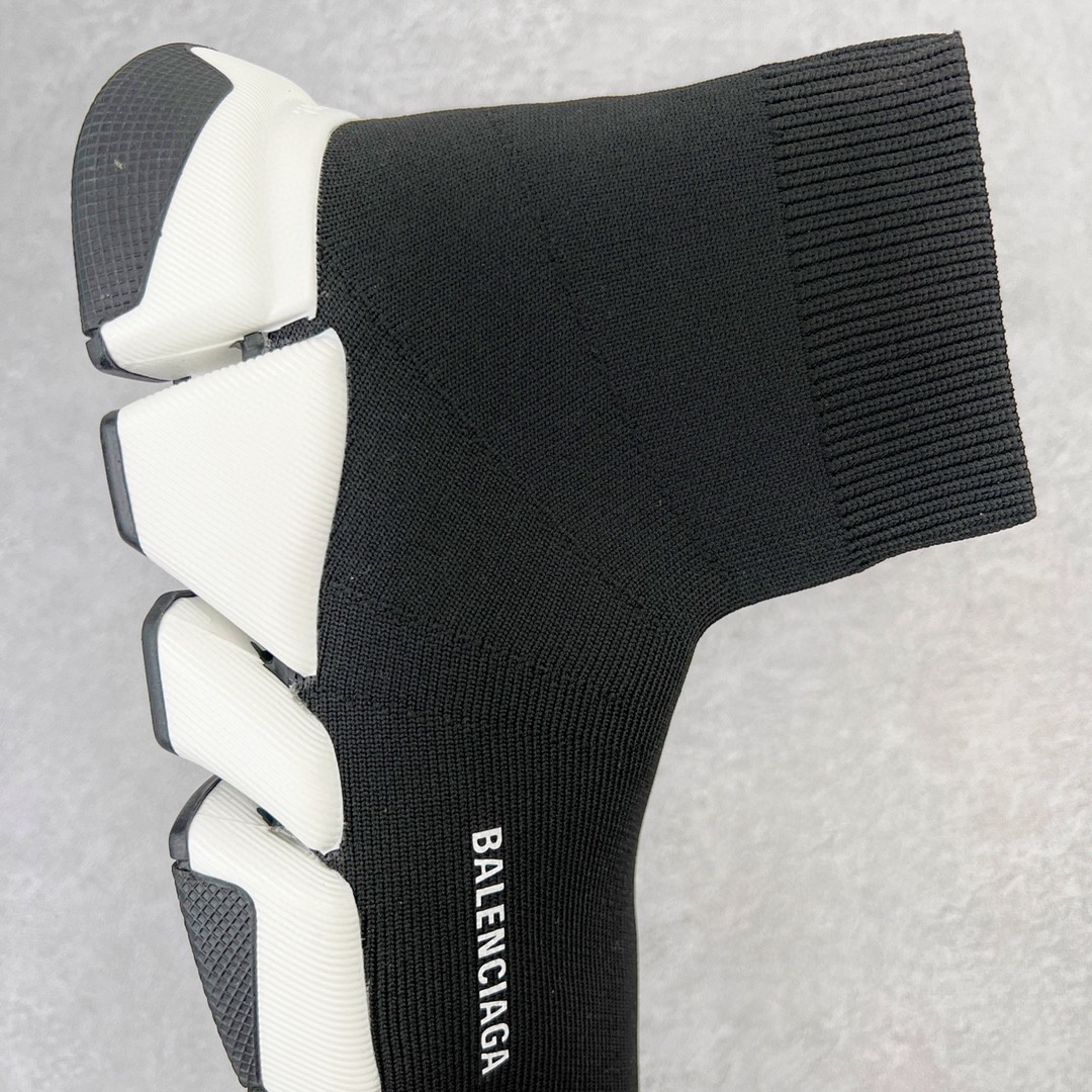 Balenciaga 巴黎世家 Speed 2.0 高筒 袜子鞋 运动鞋 休闲鞋 黑白 617239W17021015