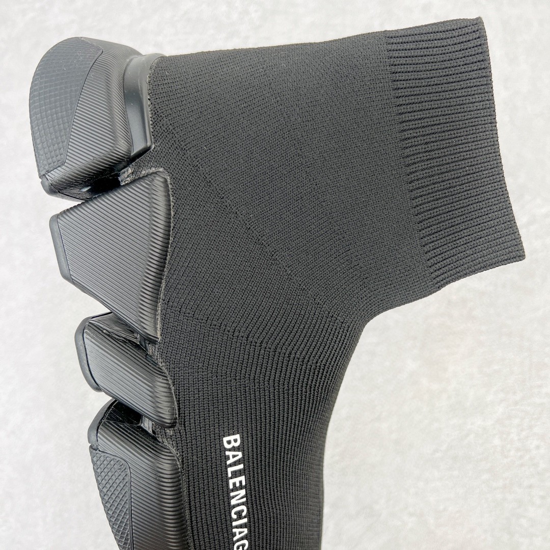 Balenciaga 巴黎世家 Speed 2.0 高筒 袜子鞋 运动鞋 休闲鞋 纯黑色 617239W17011013