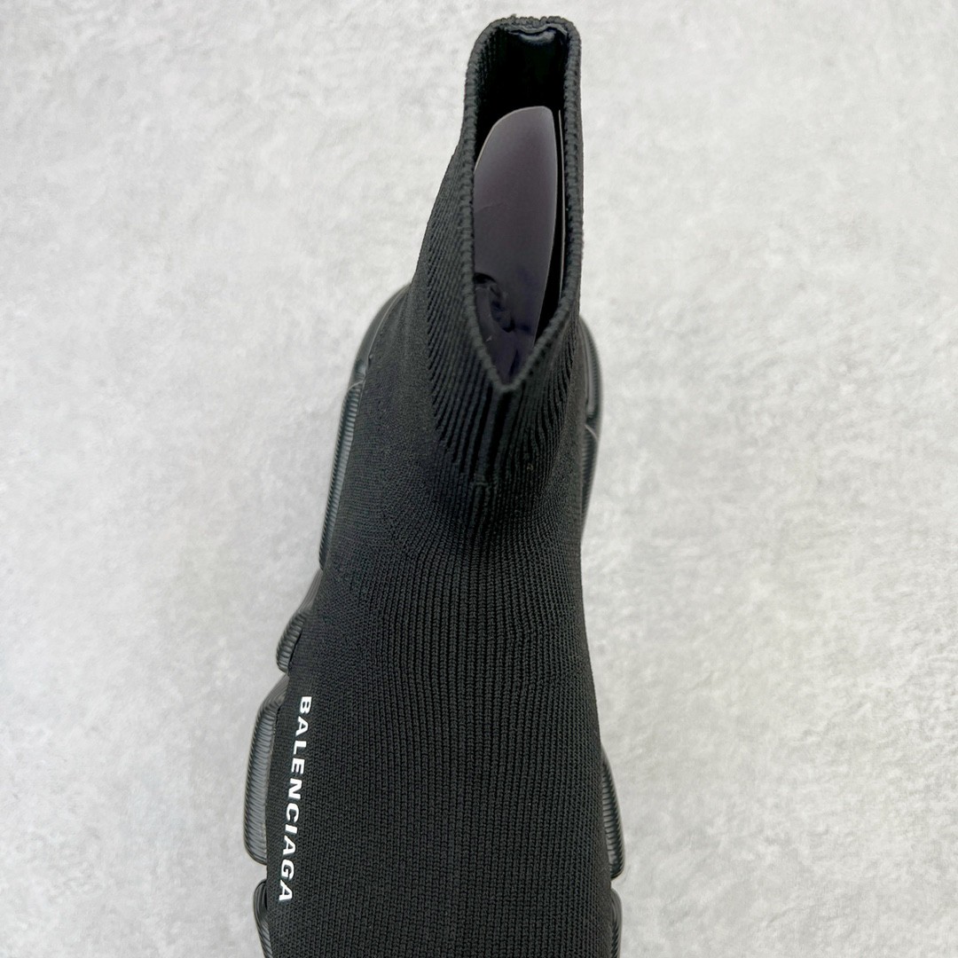 Balenciaga 巴黎世家 Speed 2.0 高筒 袜子鞋 运动鞋 休闲鞋 纯黑色 617239W17011013
