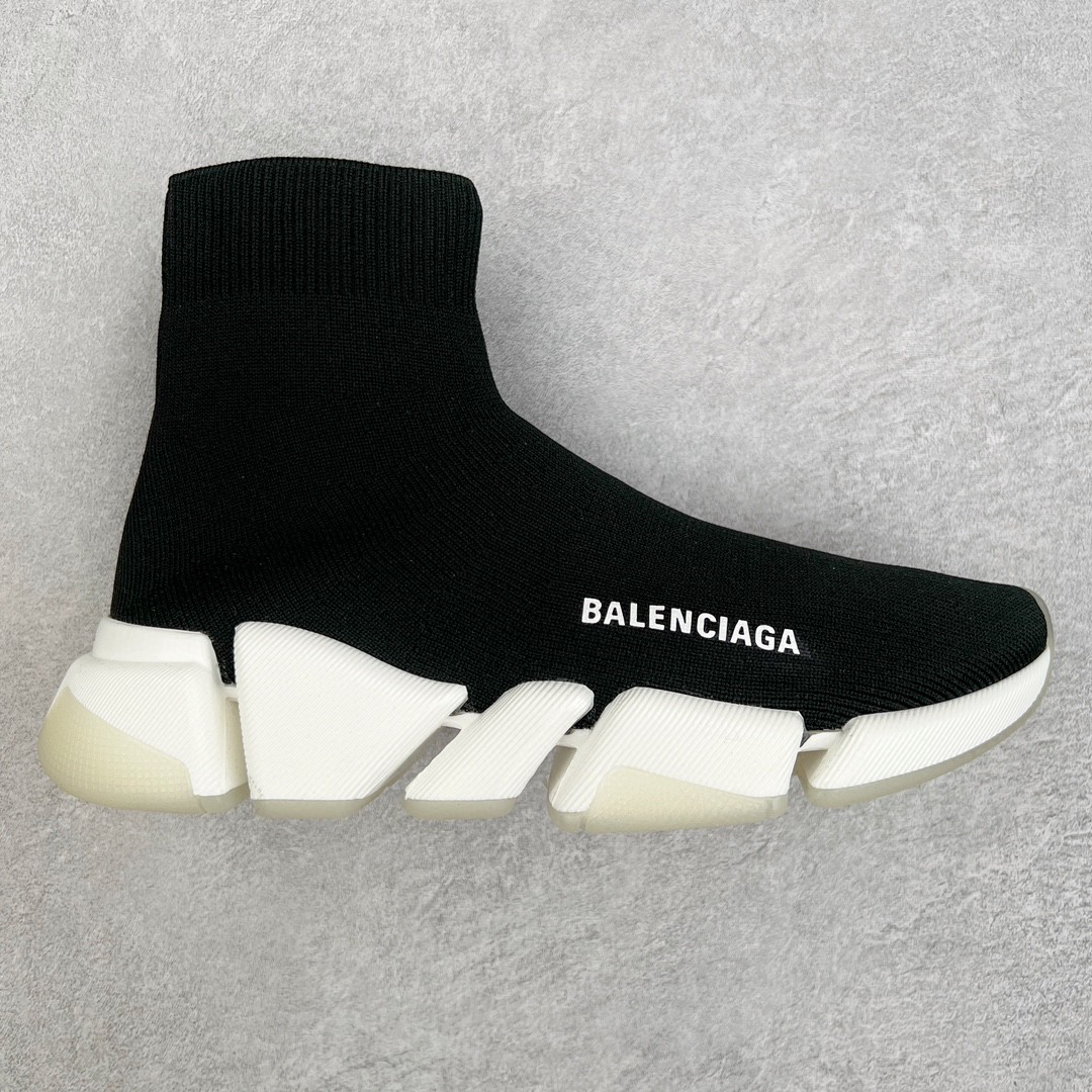 Balenciaga 巴黎世家 Speed 2.0 高筒 袜子鞋 运动鞋 休闲鞋 黑色 654020W2DI21091
