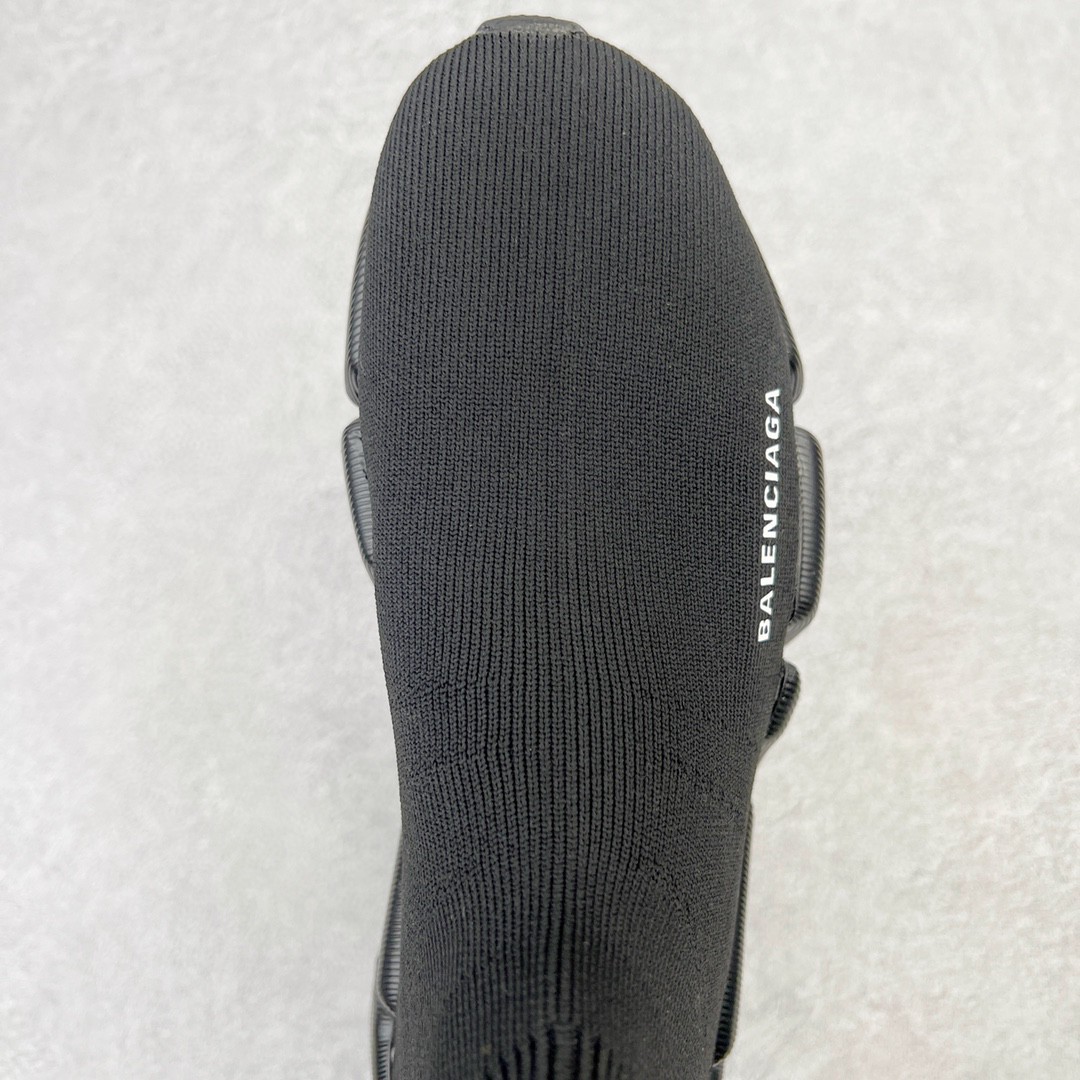 Balenciaga 巴黎世家 Speed 2.0 高筒 袜子鞋 运动鞋 休闲鞋 纯黑色 617239W17011013