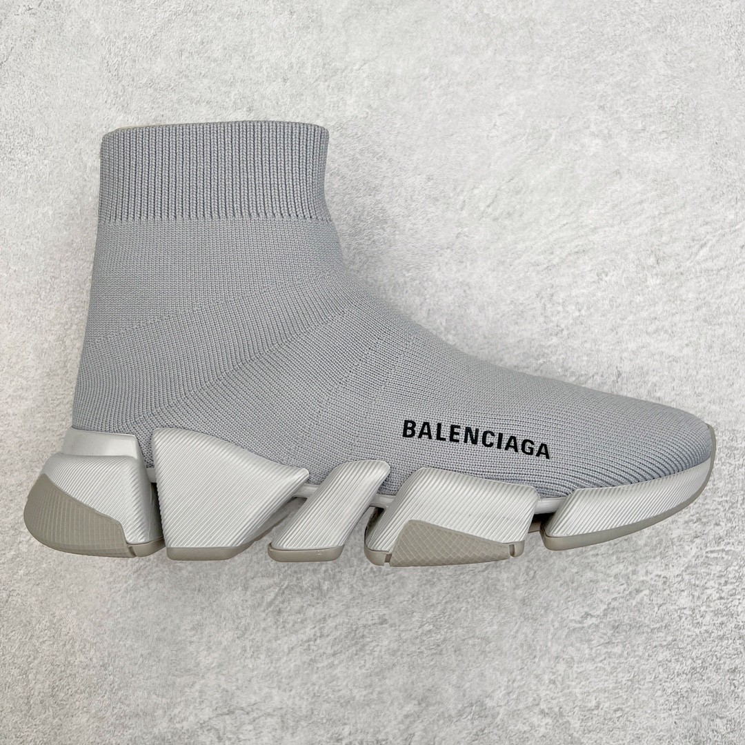 Balenciaga 巴黎世家 Speed 2.0 高筒 袜子鞋 运动鞋 休闲鞋 薄雾灰 617239W2DB11503