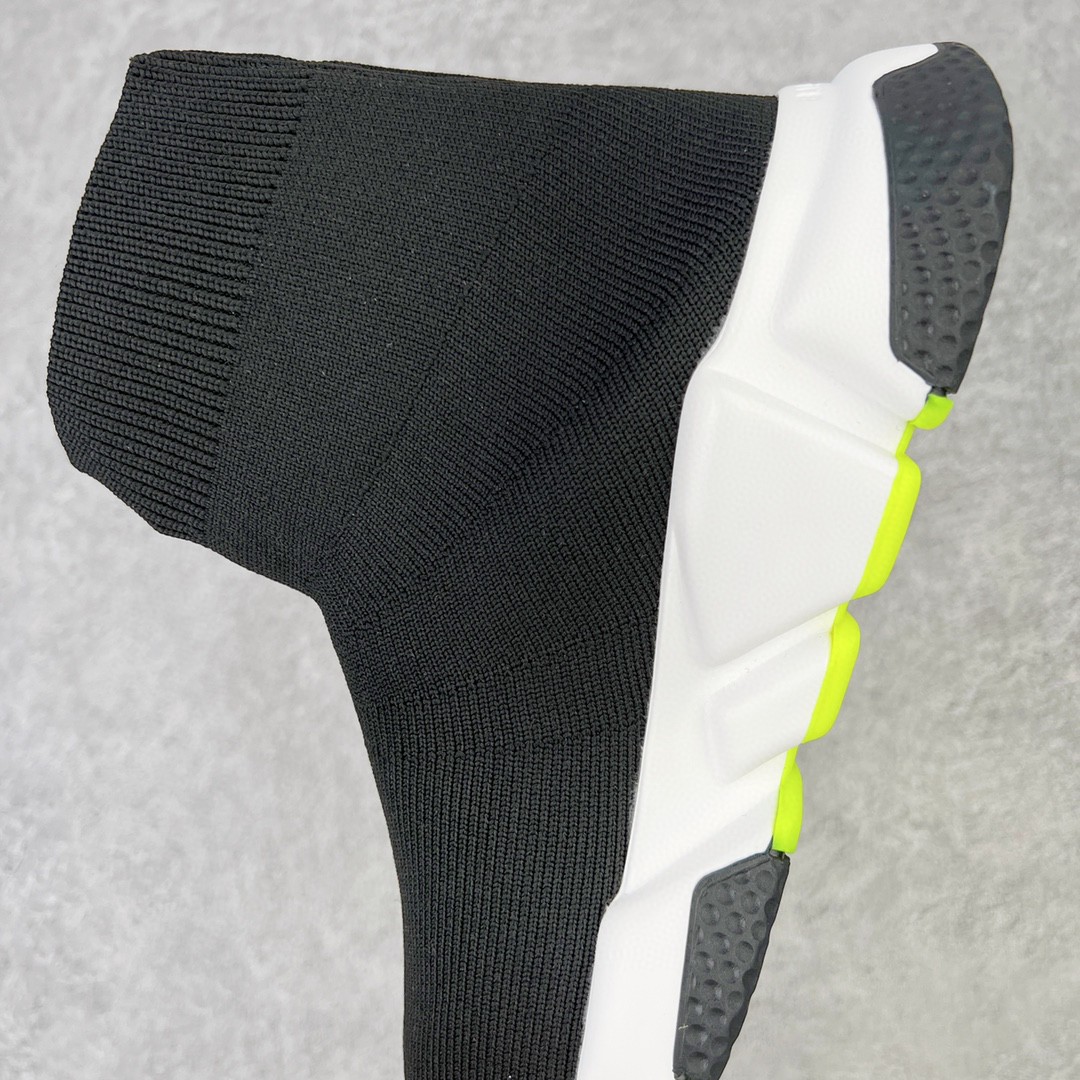 Balenciaga 巴黎世家 Speed Trainers 高筒 袜子鞋 运动鞋 休闲鞋 黑绿 551185W05G01000