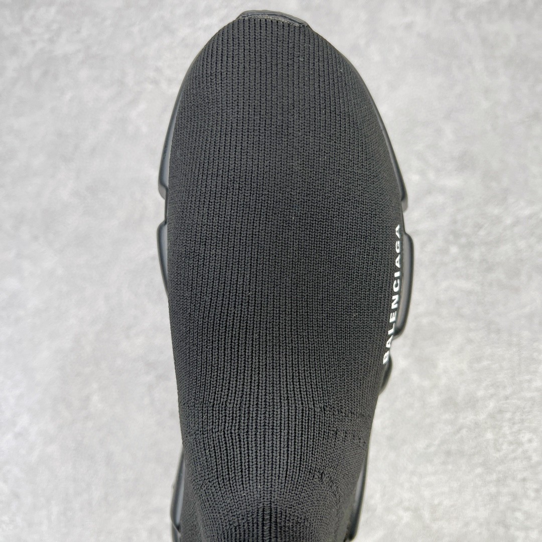 Balenciaga 巴黎世家 Speed 1.0 Clear 高筒 袜子鞋 运动鞋 休闲鞋 纯黑色 587280W2DB11013