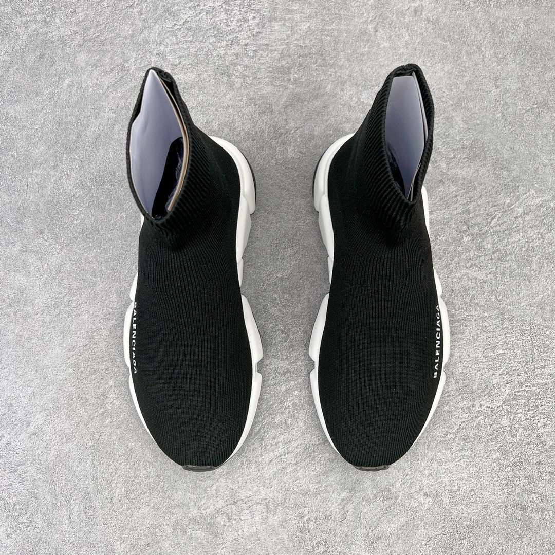 Balenciaga 巴黎世家 Speed 高筒 袜子鞋 运动鞋 休闲鞋 黑白 525712W05G01000