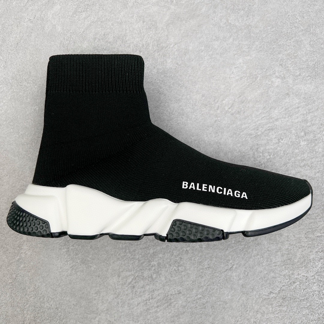 Balenciaga 巴黎世家 Speed 高筒 袜子鞋 运动鞋 休闲鞋 黑白 525712W05G01000