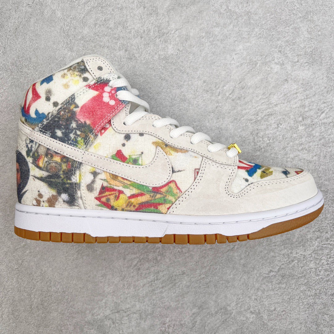 Supreme Nike Dunk SB High Rammellzee 联名款 灰色 高筒 休闲鞋 板鞋 男鞋 女鞋 FD8779-100