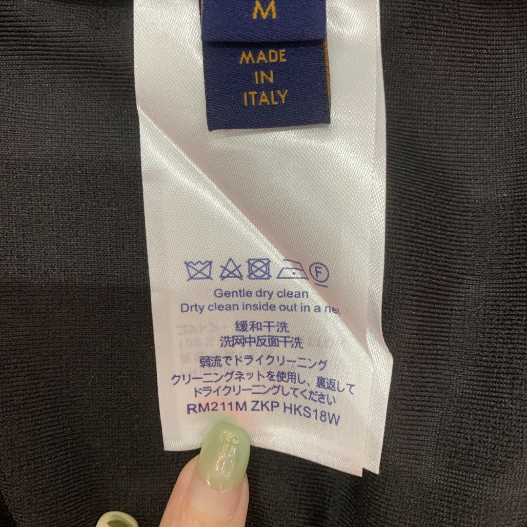 LOUIS VUITTON 路易威登 提花满印 T恤 短袖 黑色 圆领 男女同款