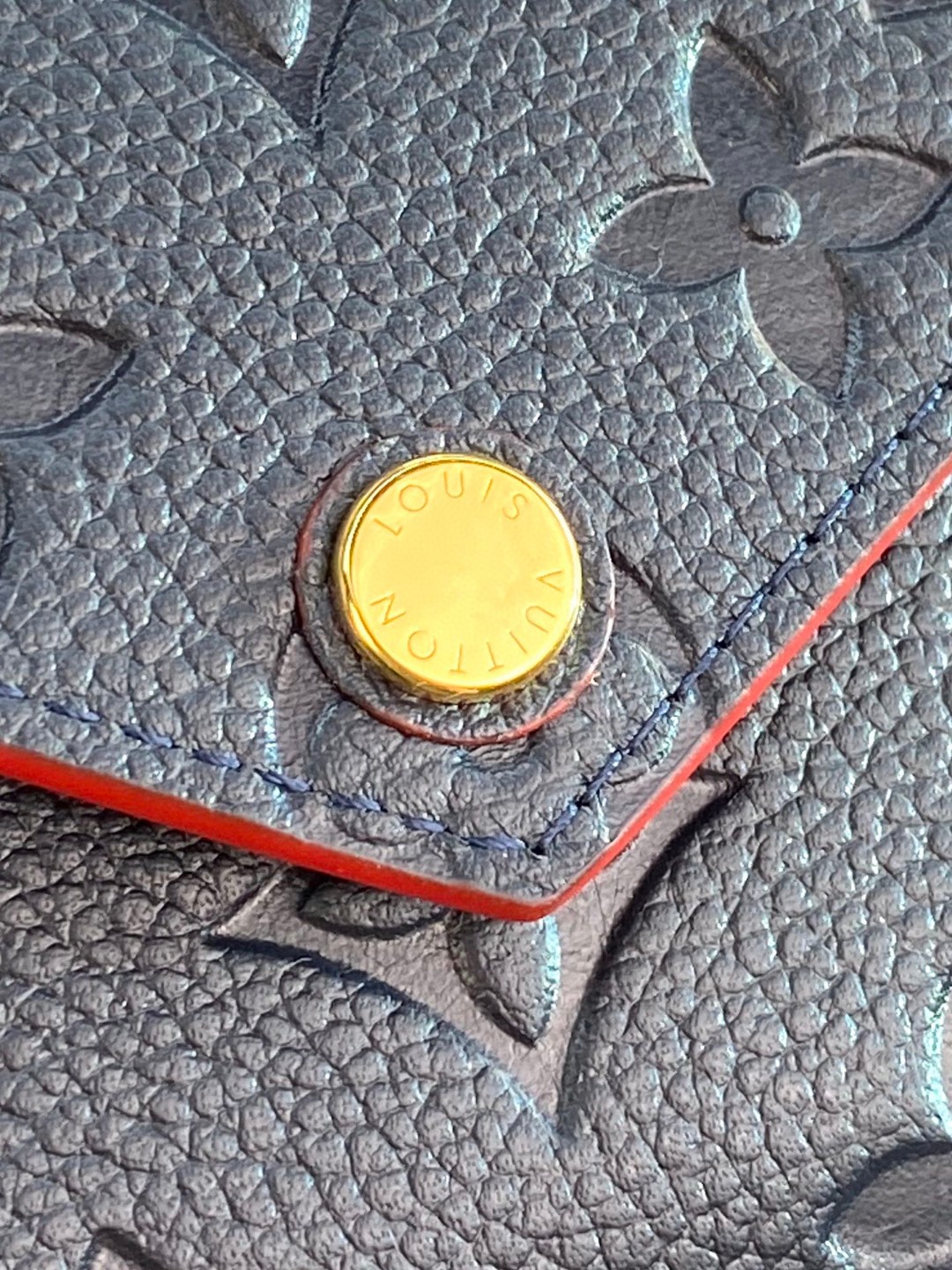 LOUIS VUITTON 路易威登 Victorine 经典老花压纹牛皮 钱夹 钱包 卡包 名片夹 女款 蓝色 M64577