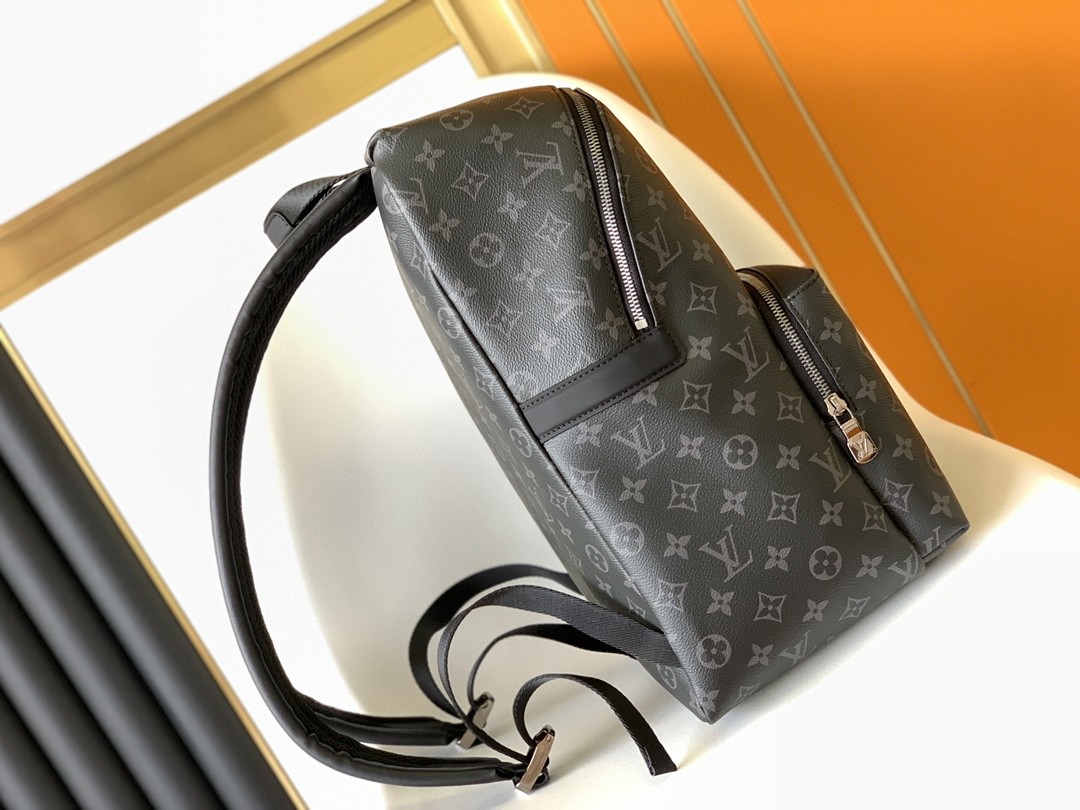 LOUIS VUITTON Discovery PM 经典老花百搭通勤帆布拼牛皮书包 背包 双肩包 男款 黑色 M43186