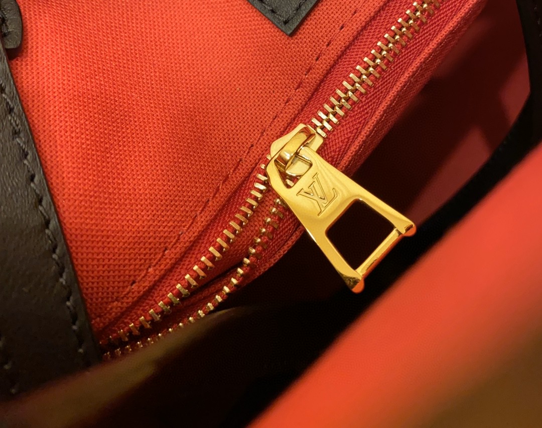 LOUIS VUITTON ONTHEGO MM 经典老花满印涂层帆布托特包 单肩包 斜挎包 手提包 女款 中号 棕色 焦糖色 M45321