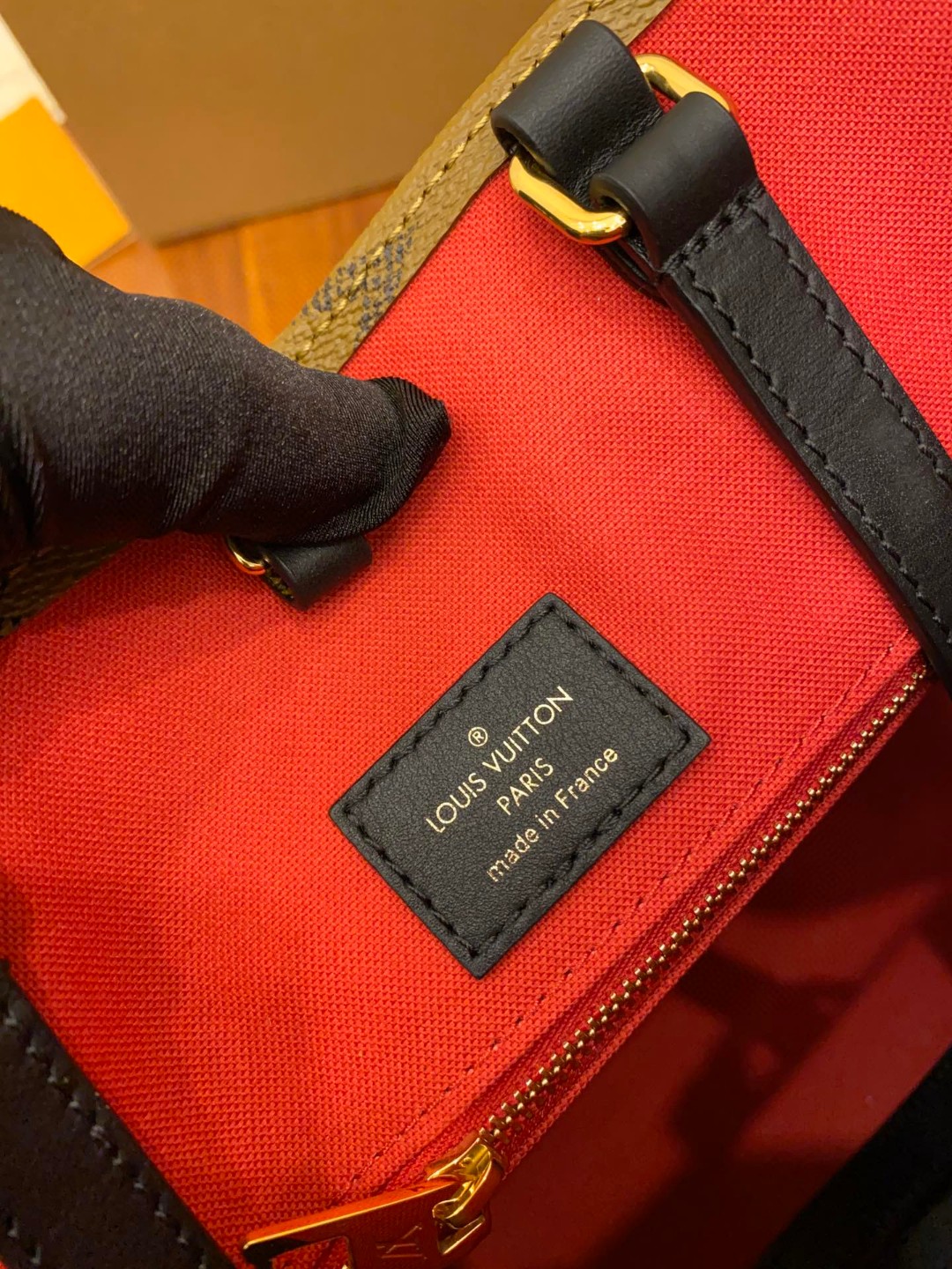 LOUIS VUITTON ONTHEGO MM 经典老花满印涂层帆布托特包 单肩包 斜挎包 手提包 女款 中号 棕色 焦糖色 M45321