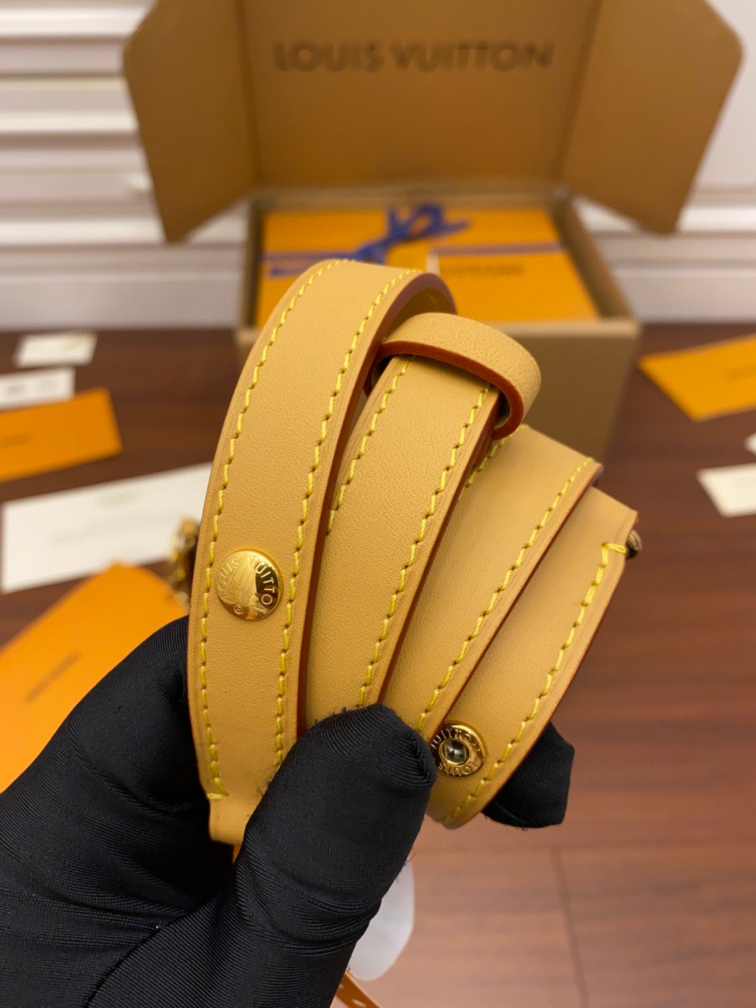 LOUIS VUITTON BOULOGNE 手袋经典老花涂层帆布拼牛皮革饰边 单肩包 斜挎包 腋下包 手提包 女款 棕色 M45832