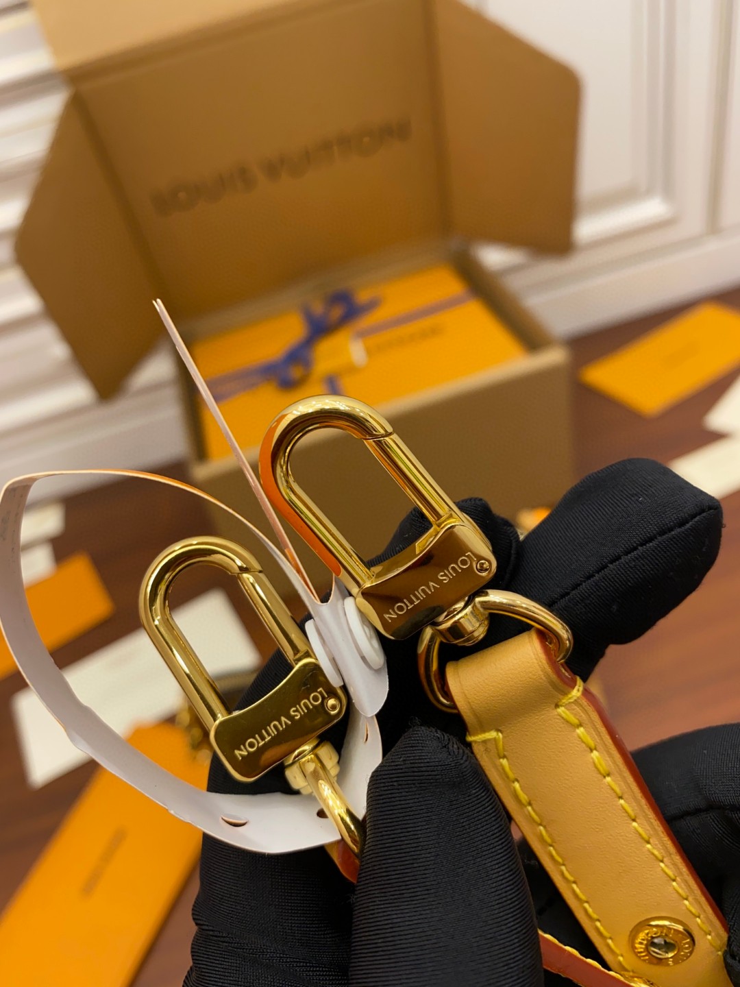 LOUIS VUITTON BOULOGNE 手袋经典老花涂层帆布拼牛皮革饰边 单肩包 斜挎包 腋下包 手提包 女款 棕色 M45832