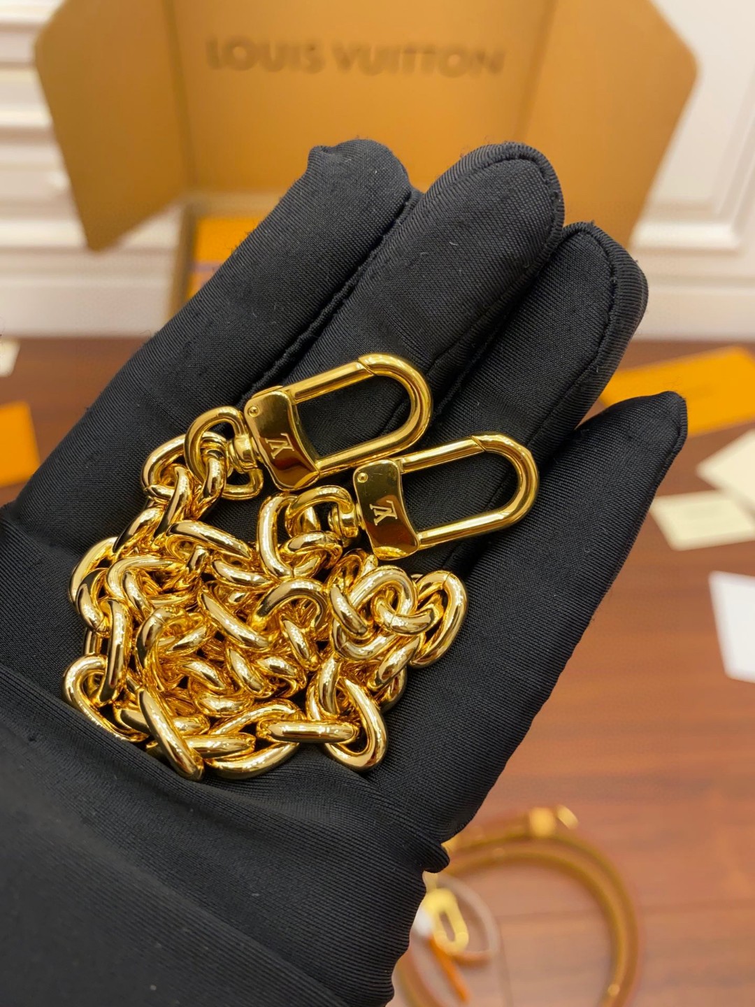 LOUIS VUITTON BOULOGNE 手袋经典老花涂层帆布拼牛皮革饰边 单肩包 斜挎包 腋下包 手提包 女款 棕色 M45832