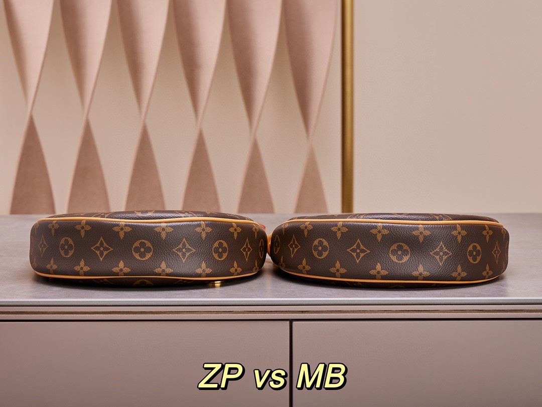 LOUIS VUITTON Loop 经典老花满印链条肩带涂层帆布拼牛皮饰边 单肩包 斜挎包 腋下包 手提包 女款 棕色 M81098