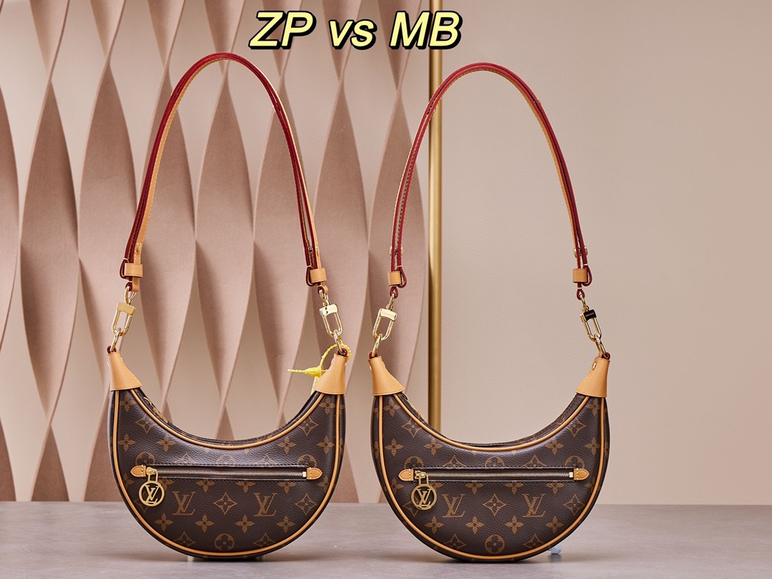 LOUIS VUITTON Loop 经典老花满印链条肩带涂层帆布拼牛皮饰边 单肩包 斜挎包 腋下包 手提包 女款 棕色 M81098