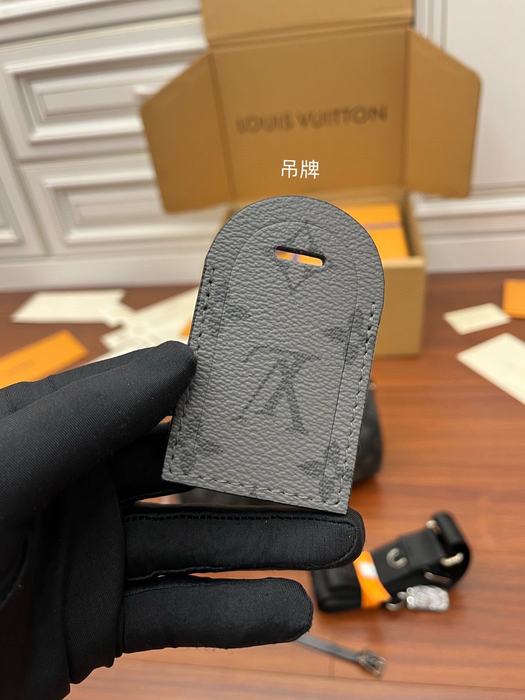 LOUIS VUITTON keepall 25金属件黑色老花可调节肩带 斜挎包 单肩包 手提包 深蓝色 M46271
