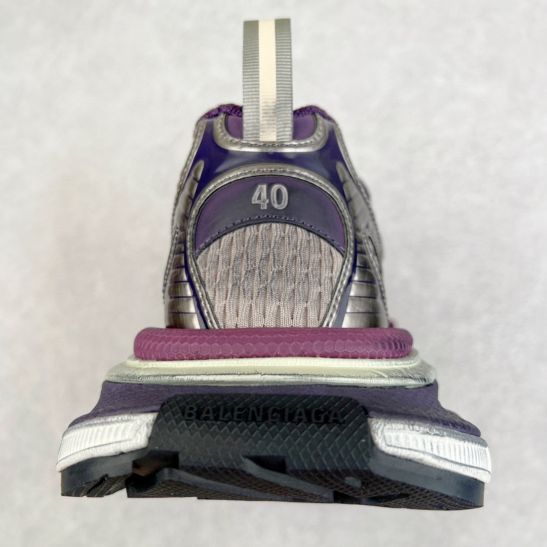 Balenciaga 巴黎世家 3XL 网布 系带 做旧 低筒 老爹鞋 运动 复古板鞋 休闲鞋 男鞋 女鞋 紫色