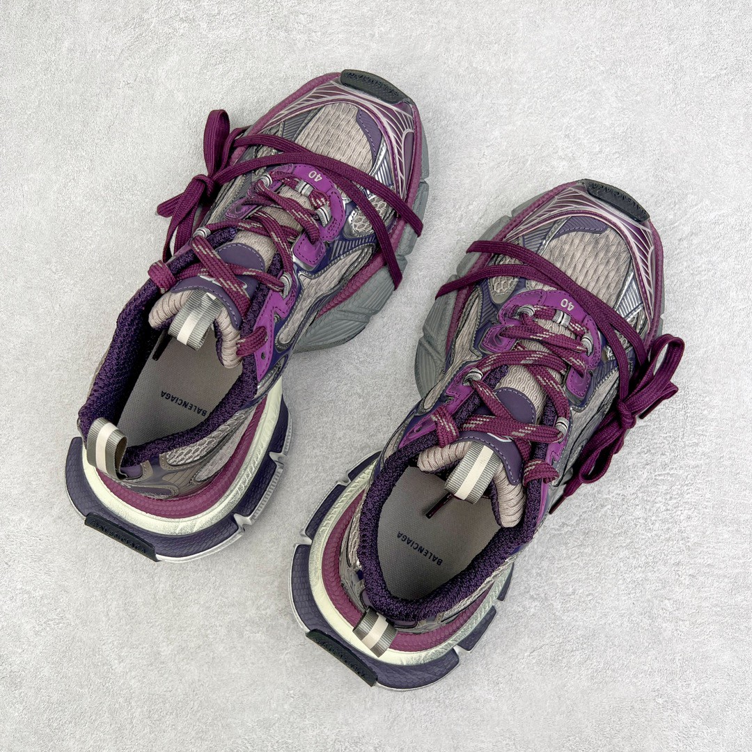 Balenciaga 巴黎世家 3XL 网布 系带 做旧 低筒 老爹鞋 运动 复古板鞋 休闲鞋 男鞋 女鞋 紫色