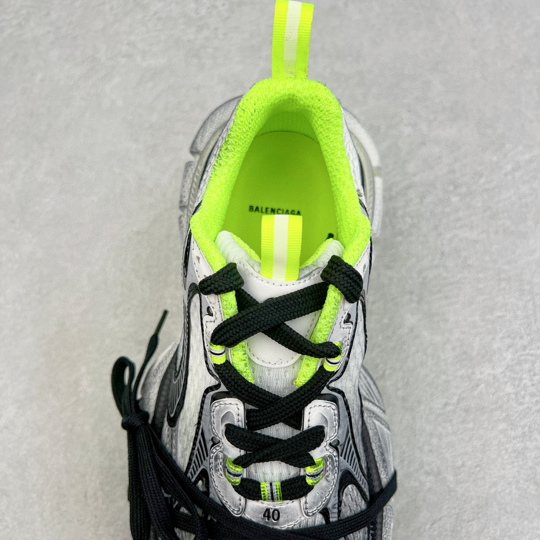Balenciaga 巴黎世家 3XL 网布 系带 做旧 低筒 老爹鞋 运动 复古板鞋 休闲鞋 男鞋 女鞋 白绿