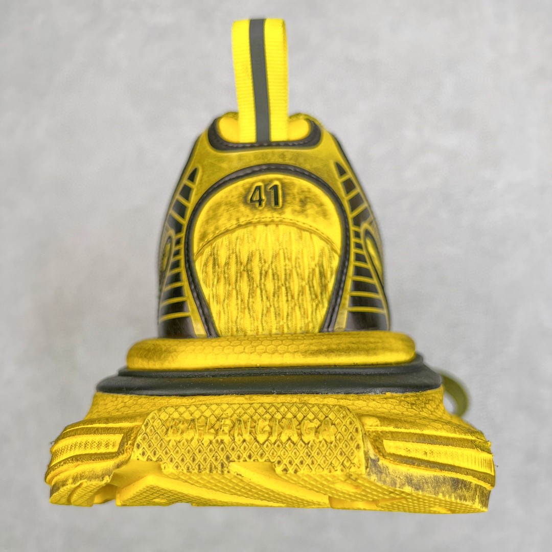 Balenciaga 巴黎世家 3XL 网布 系带 做旧 低筒 老爹鞋 运动 复古板鞋 休闲鞋 男鞋 女鞋 黄色 734734W3XL27010