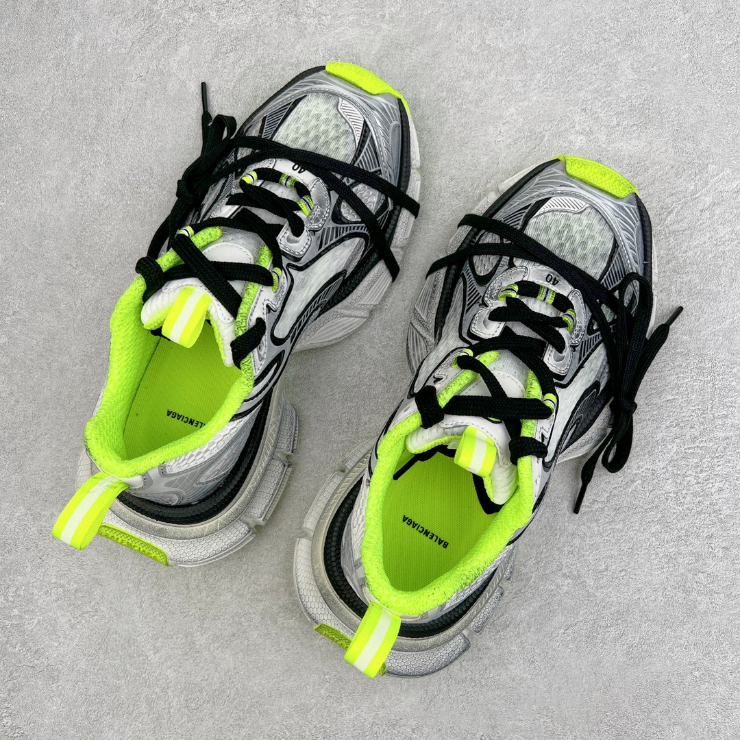 Balenciaga 巴黎世家 3XL 网布 系带 做旧 低筒 老爹鞋 运动 复古板鞋 休闲鞋 男鞋 女鞋 白绿