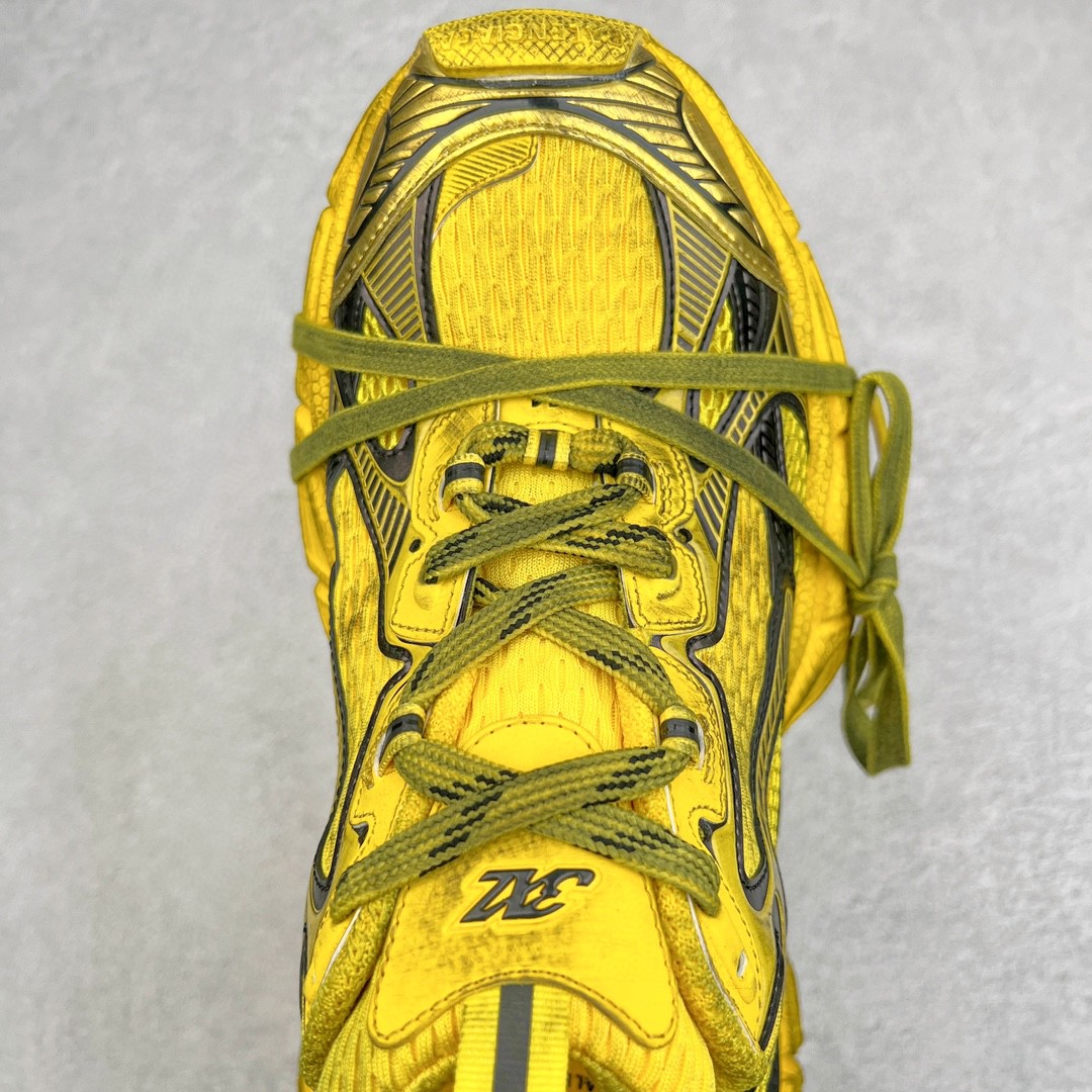 Balenciaga 巴黎世家 3XL 网布 系带 做旧 低筒 老爹鞋 运动 复古板鞋 休闲鞋 男鞋 女鞋 黄色 734734W3XL27010