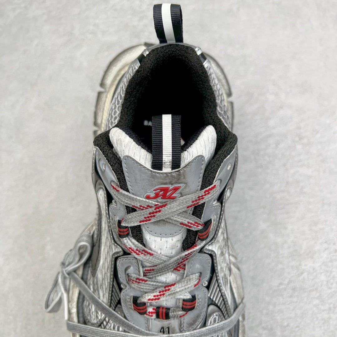 Balenciaga 巴黎世家 3XL 网布 系带 做旧 低筒 老爹鞋 运动 复古板鞋 休闲鞋 男鞋 女鞋 灰色 734731W3XL51219