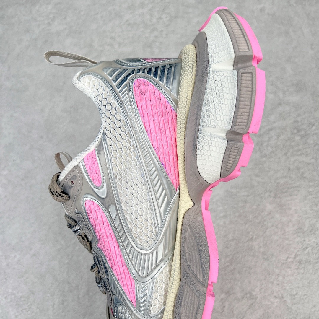 Balenciaga 巴黎世家 3XL 网布 系带 做旧 低筒 老爹鞋 运动 复古板鞋 休闲鞋 男鞋 女鞋  银粉 734731W3XL59050