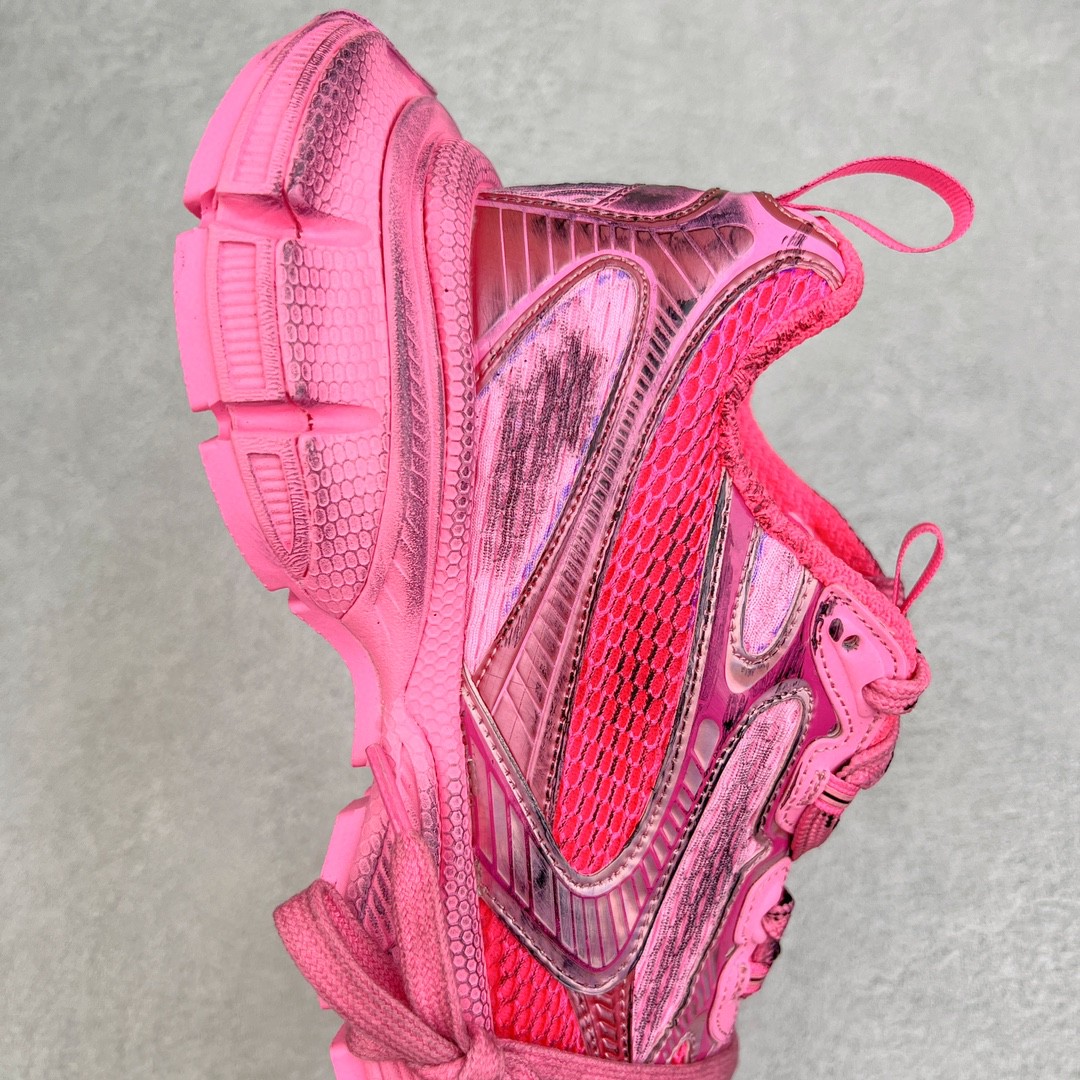 Balenciaga 巴黎世家 3XL 网布 系带 做旧 低筒 老爹鞋 运动 复古板鞋 休闲鞋 男鞋 女鞋  粉色 734731W3XL65050