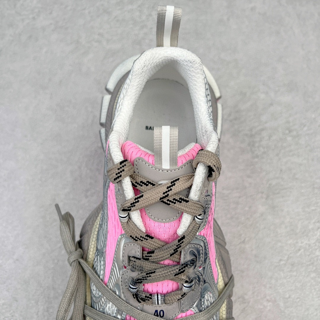 Balenciaga 巴黎世家 3XL 网布 系带 做旧 低筒 老爹鞋 运动 复古板鞋 休闲鞋 男鞋 女鞋  银粉 734731W3XL59050