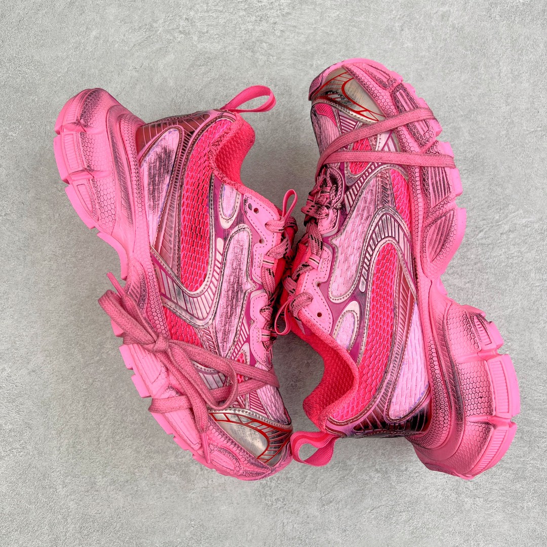 Balenciaga 巴黎世家 3XL 网布 系带 做旧 低筒 老爹鞋 运动 复古板鞋 休闲鞋 男鞋 女鞋  粉色 734731W3XL65050