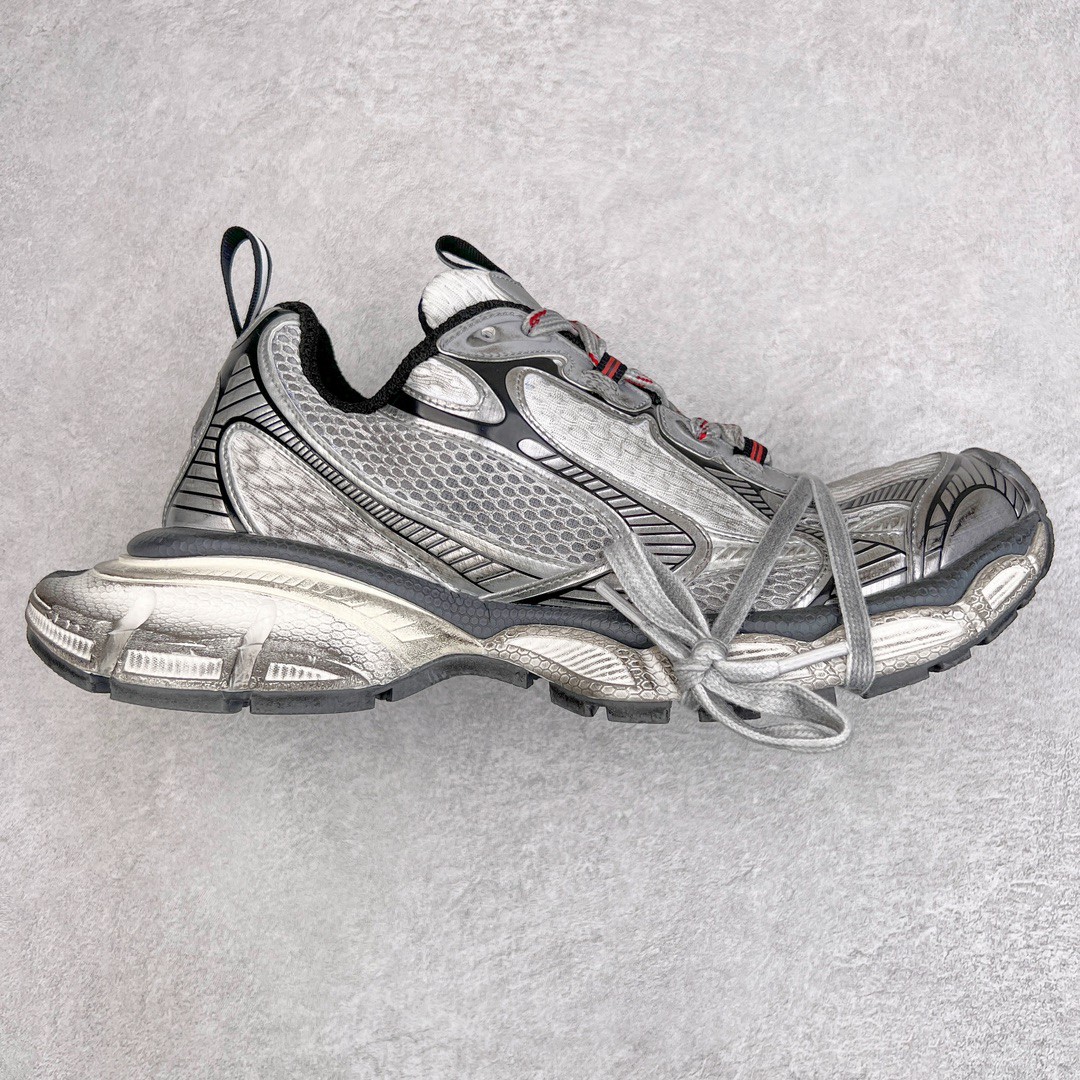 Balenciaga 巴黎世家 3XL 网布 系带 做旧 低筒 老爹鞋 运动 复古板鞋 休闲鞋 男鞋 女鞋 灰色 734731W3XL51219